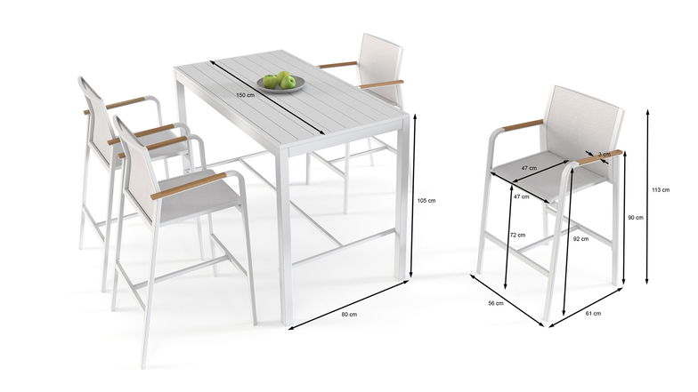 Alto Dining 4 (weiß)