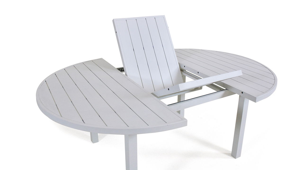 Tavolo da pranzo allungabile 145/197 cm, rotondo