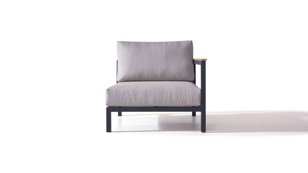 Plaza Elemento angolare con bracciolo 90 cm, destra - antracite