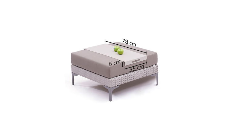 Vassoio per Cube, Dominica e Silva Pouf fino a 75 cm