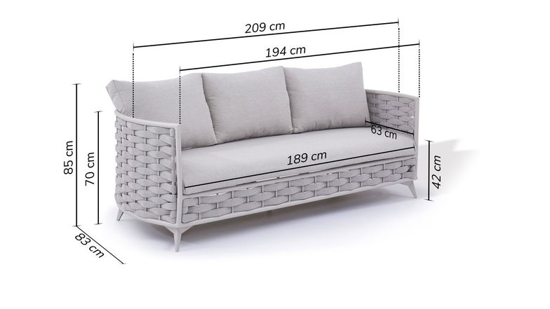 Divano Coco 209 cm