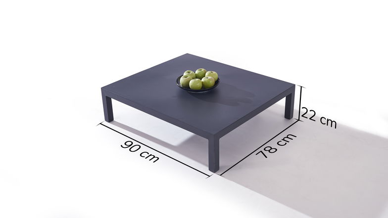 Tavolo Plaza 78 cm - antracite
