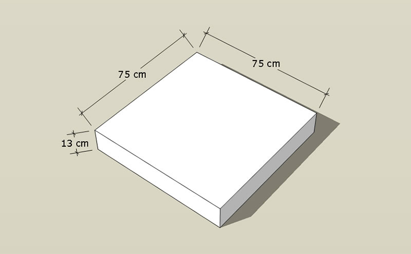 Cuscino per seduta Pouf Bodiner