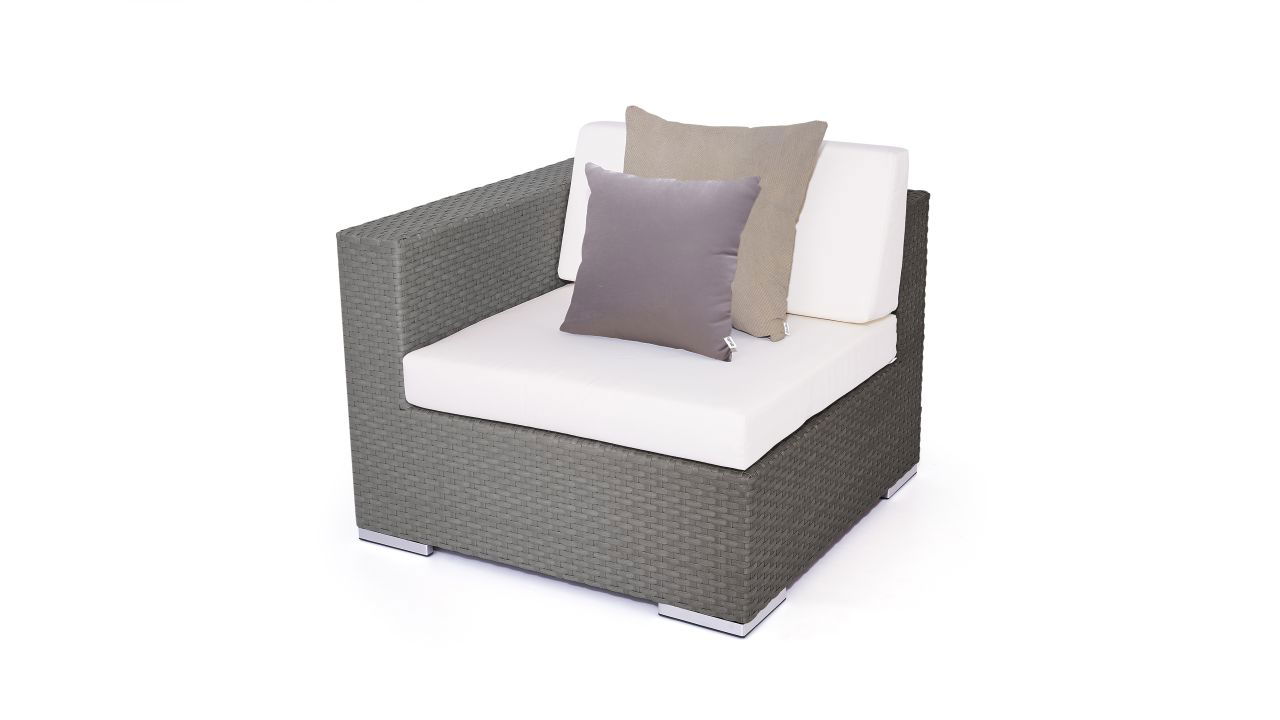 Cube Elemento angolare con bracciolo 90 cm (antracite)
