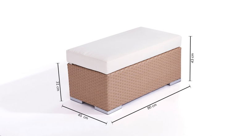 Pouf cubo 45 cm (grigio)