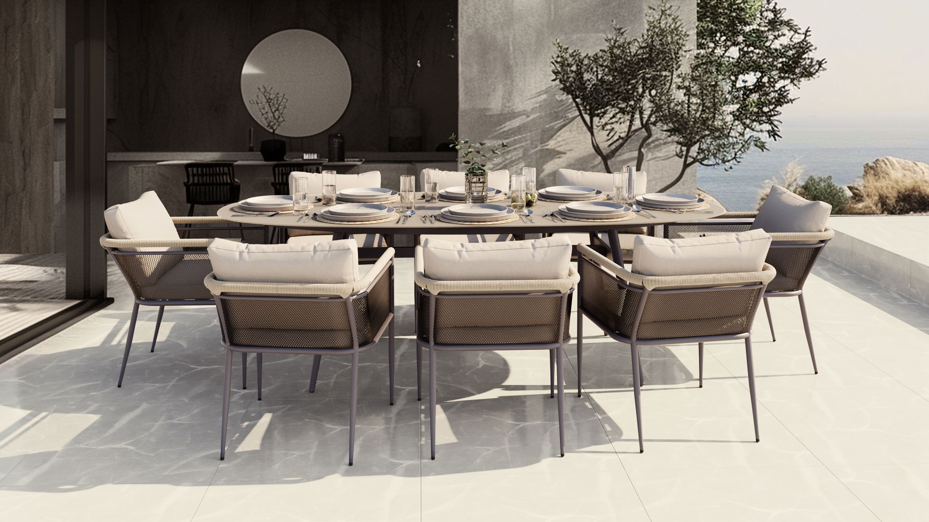 Lexo Dining 8 - Seidengrau